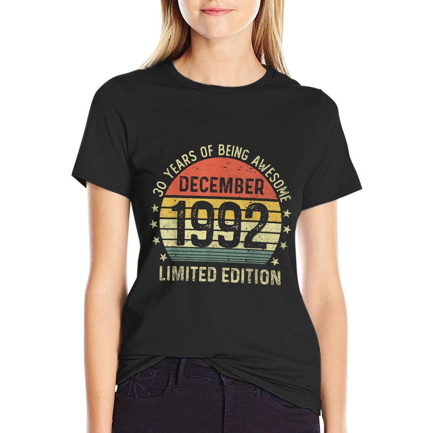 30 Years Of Being Awesome Funny 30th Birthday  Trendy Pattern T-Shirt