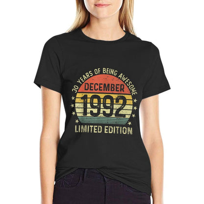 30 Years Of Being Awesome Funny 30th Birthday  Trendy Pattern T-Shirt