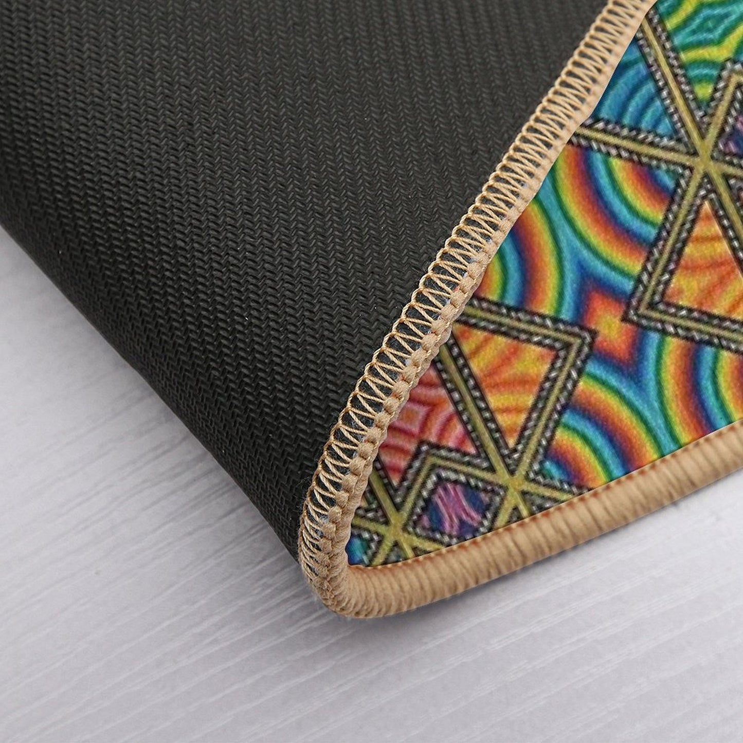 Technicolor Kaleidoscope  Easy To Clean Bath Mat