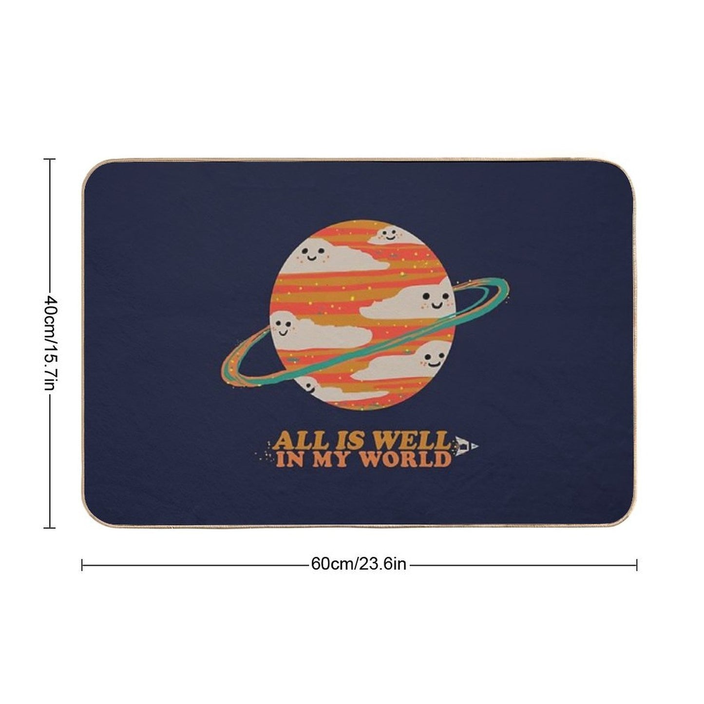 All Is Well in My World  Versatile Bath Mat