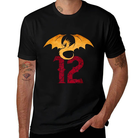 12 Year Old Birthday Dragon Fantasy 12th Bday Boy  Relaxed-fit T-Shirt