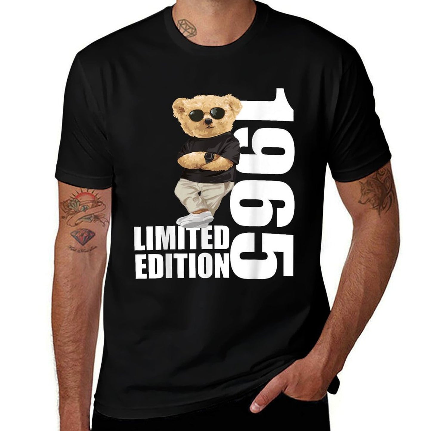 Limited Edition 1965 Bear Bears Birthday 1965 Vintage 1965  Slim-fit Cut T-Shirt