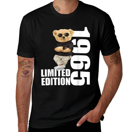 Limited Edition 1965 Bear Bears Birthday 1965 Vintage 1965  Slim-fit Cut T-Shirt