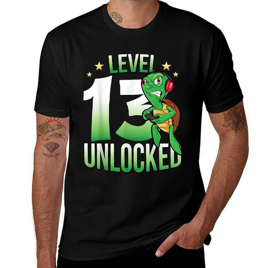 13th Birthday T Turtle 13 Years Old Boys Girls Gift  Fade-proof Color T-Shirt