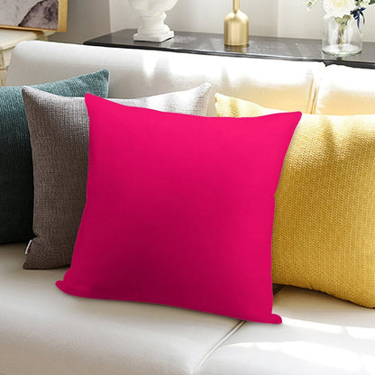 Super Bright Fluorescent Pink Neon Soft Washable Throw Pillow