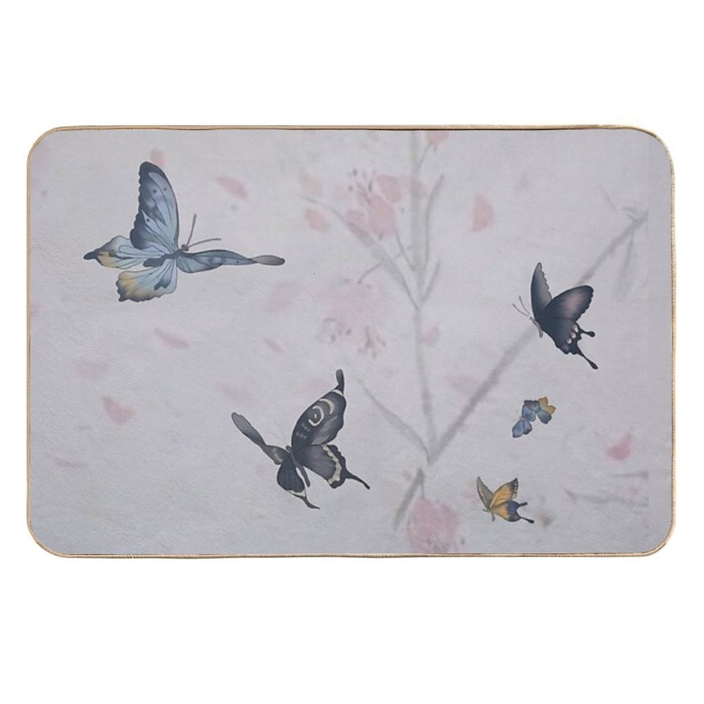 Lovers of The Red Sky Butterfly Fanart  Multi-Purpose Bath Mat