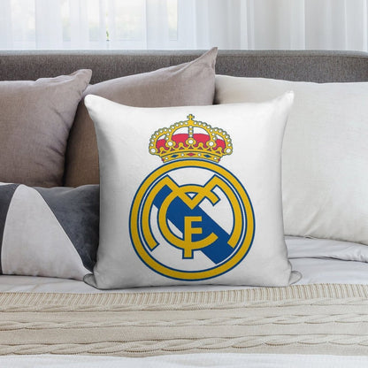 The Madrid CF Logo Soft Luxury Feel Throw Pillow