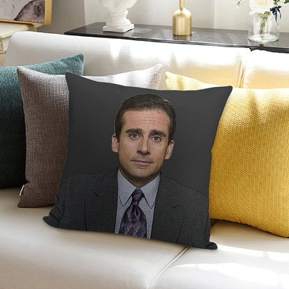 MICHAEL SCOTT Steve Carell The Office TV Show NBC Soft Style Accent Throw Pillow