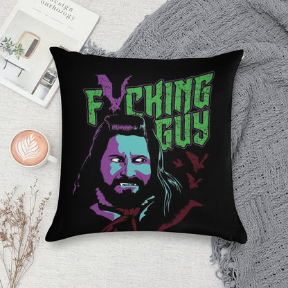 Fricking Guy Soft Shrink-Resistant Throw Pillow