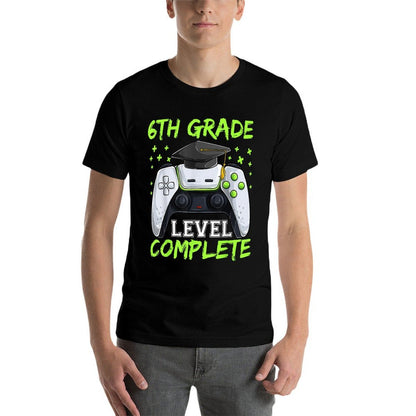 Graduation 6th Grade Level Completes, Graduate Boy  Heathered Texture T-Shirt