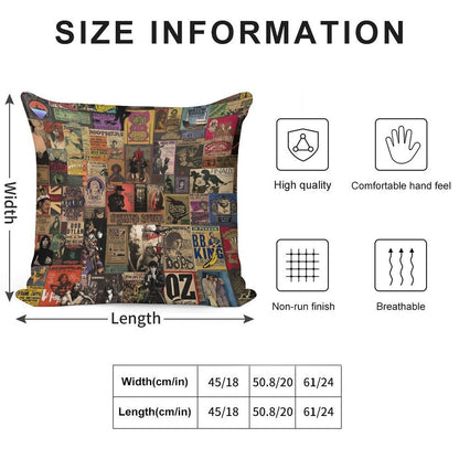 Rock N' Roll Stories II Soft Home Decor Throw Pillow