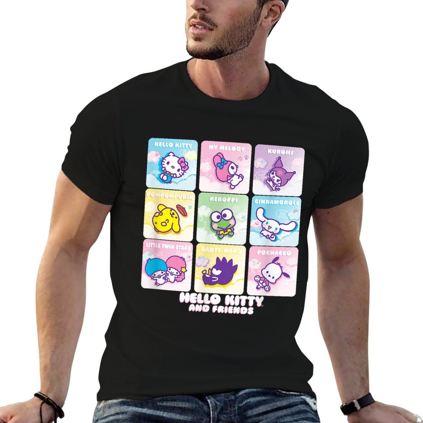 Hello Kitty And Friends Square Icons Comfortable T-Shirt