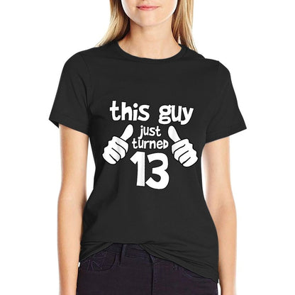 This Guy Is THIRTEEN Years Old Birthday  Trendy Pattern T-Shirt