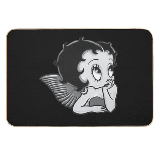 B&W Betty Boop  Easy Maintenance Bath Mat