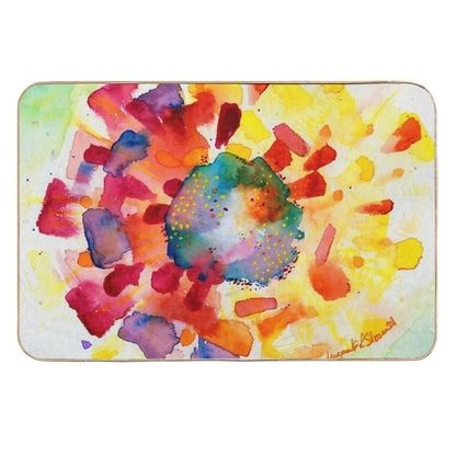 Flower-Colorburst  Non-Slip Bath Mat