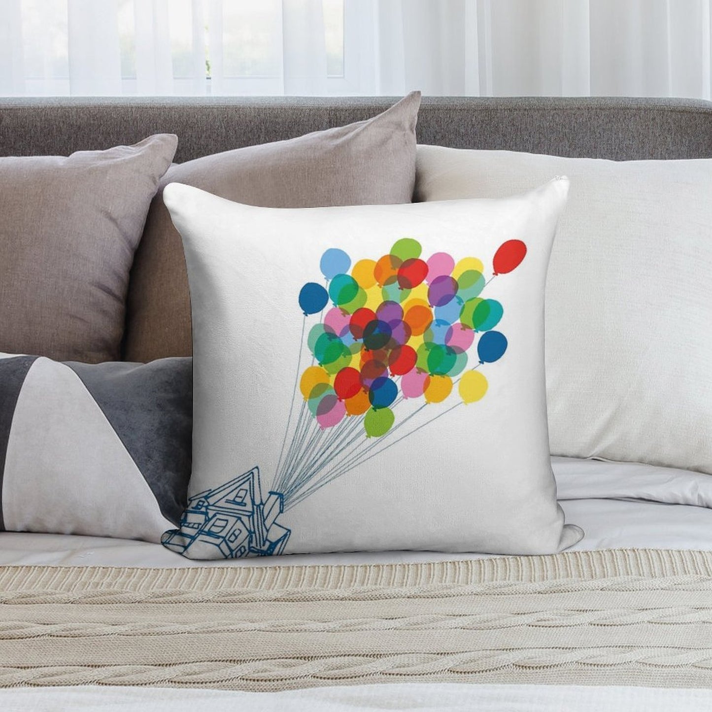 Up There - Up Soft Easy Maintenance Throw Pillow