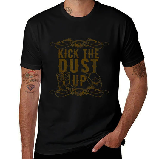 Kick The Dust Up Funny Country Vintage For Dancers  Polyester Blend T-Shirt