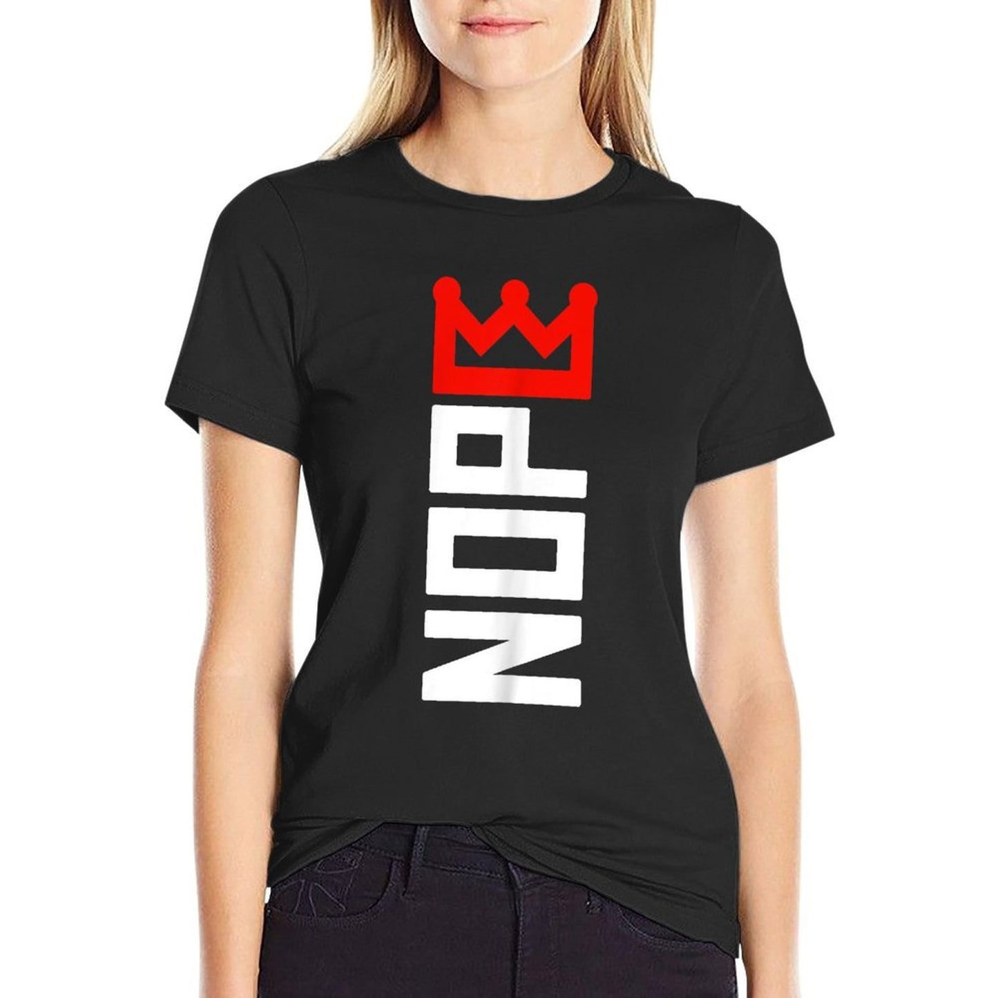 No Kings Protest Sign Vertical  Cotton T-Shirt