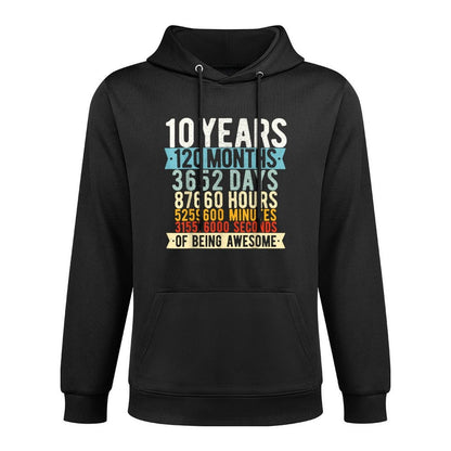 10th Birthday 10 Years Old Vintage Retro 120 Months Layering Staple Hoodie