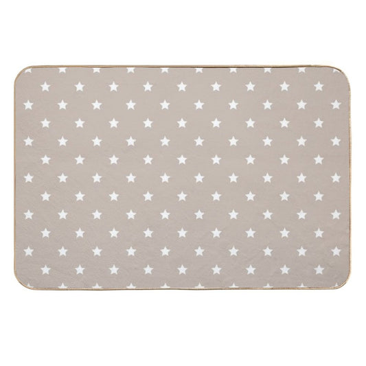 Brilliant Stars - Beige  Anti-Trip Bath Mat