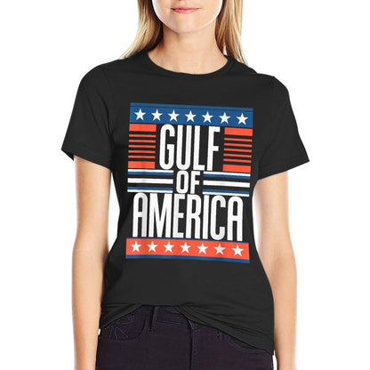 Gulf Of United States Of America Patriotic USA Flag Vintage-inspired T-Shirt