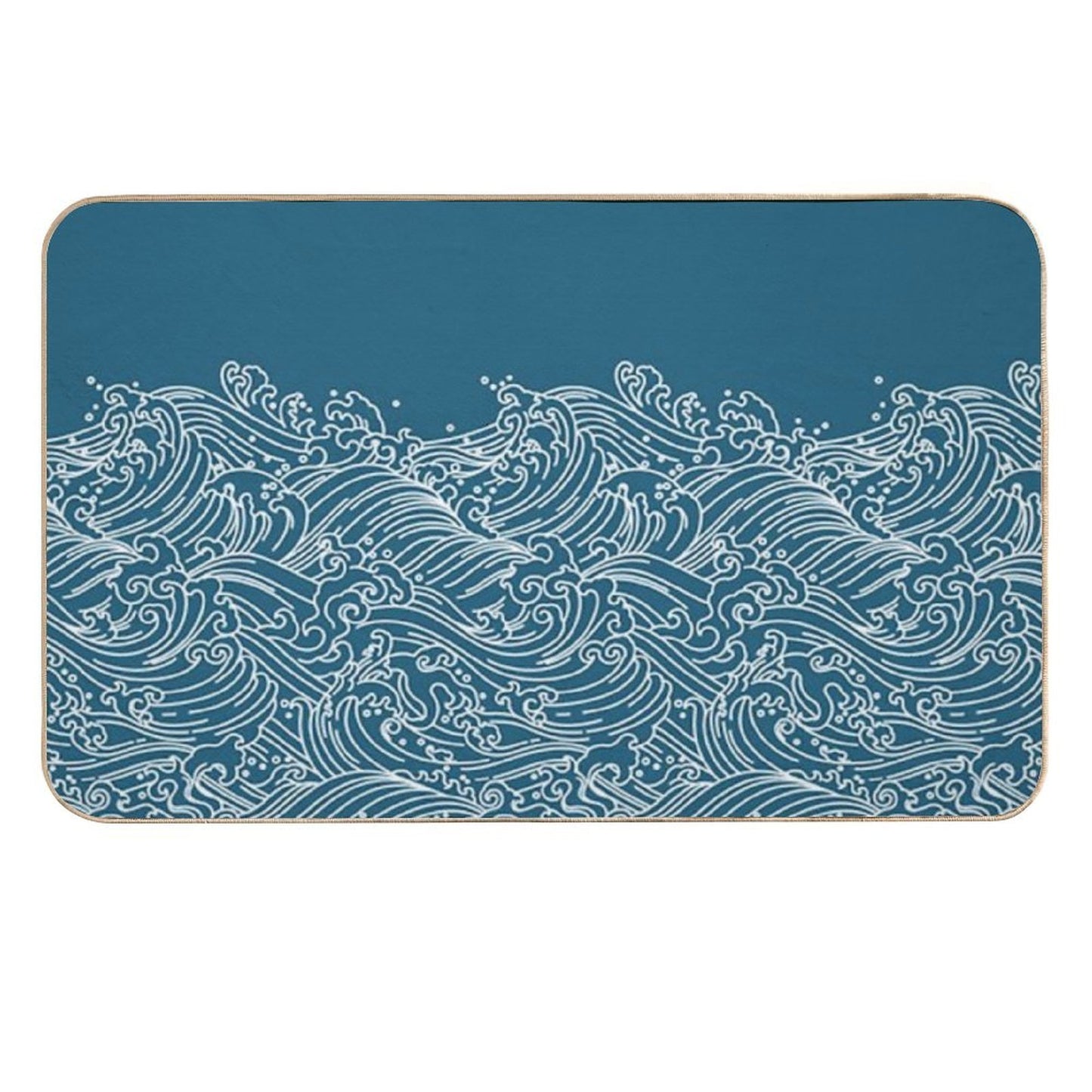 Waves  Stain-Proof Bath Mat