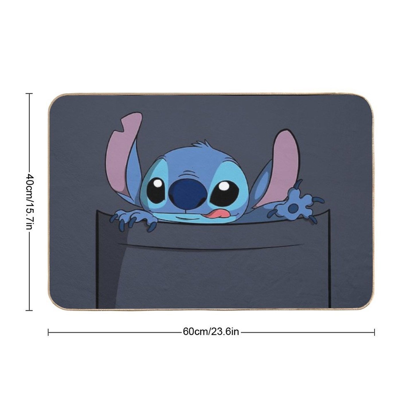 Stitch  Fade-Resistant Bath Mat