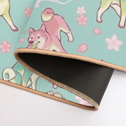 Shibakura & Matchinu in Mint  Eco-Friendly Bath Mat