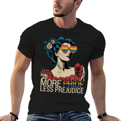 More Pride Less Prejudice Pride Month LGBTQ Breathable T-Shirt