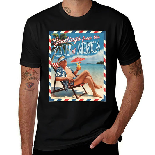 Trump Gulf of USA America, Greeting From The Gulf Of Merica Soft T-Shirt