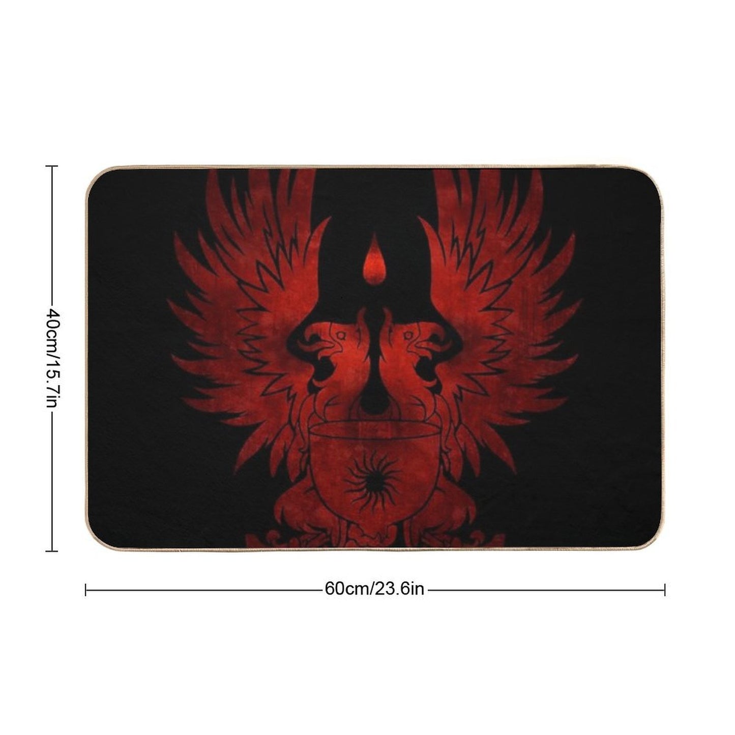 Dragon Age Grey Warden Red  Toxin-Free Bath Mat