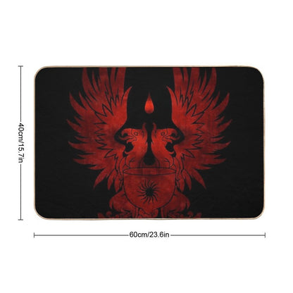 Dragon Age Grey Warden Red  Toxin-Free Bath Mat