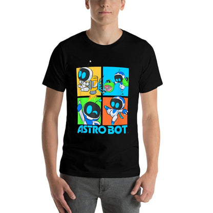 Astro Bot Rescue Mission Fighting Pose Video Game Fade-proof Color T-Shirt