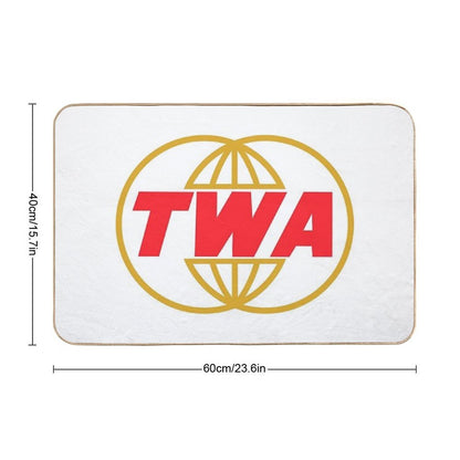TWA Airlines - Vintage Logo  Anti-Trip Bath Mat