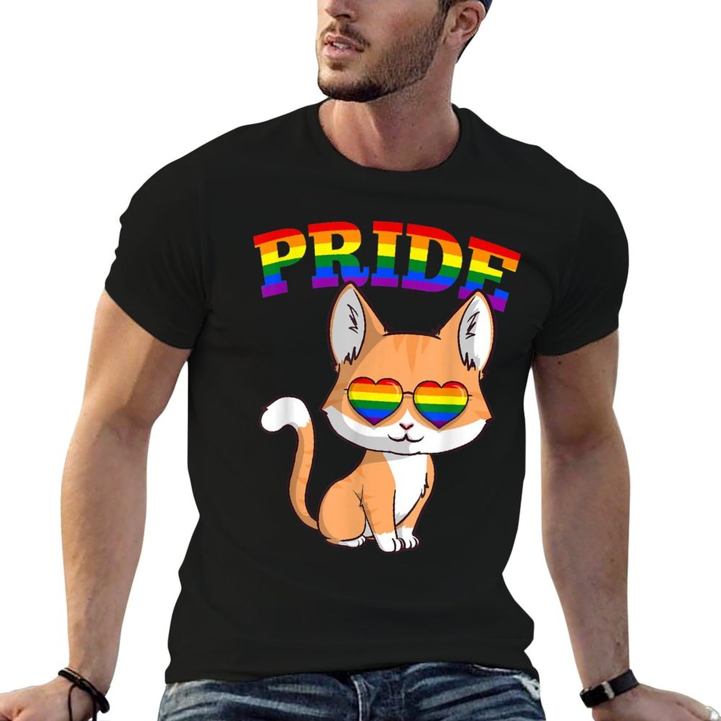LGBT Kitty Cat Gay Pride Rainbow Cute Kitten Gift  Soft T-Shirt