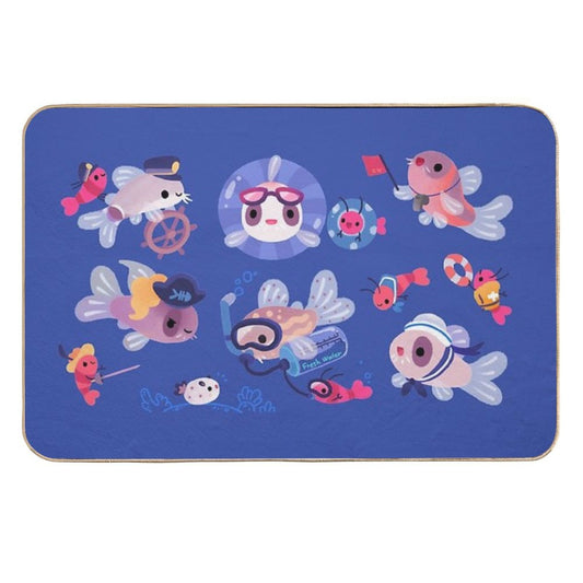 Cory Cats on Voyage  Easy To Clean Bath Mat