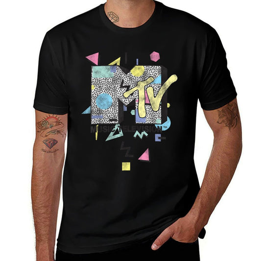 MTV Retro Shape Design Logo Graphic Versatile T-Shirt