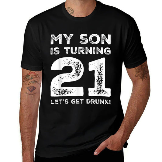 21st Birthday for Dad 21 Year Old Son Gift Family Squad  Durable T-Shirt