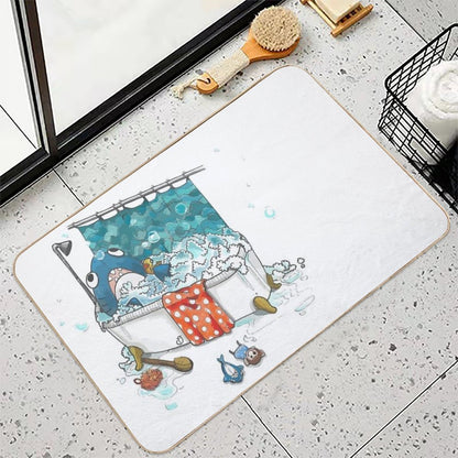 Time for A Bath!  Dirt-Trapping Bath Mat