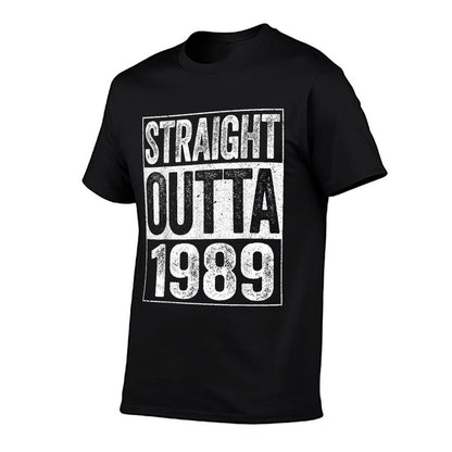 Straight Outta 1989 35th Birthday  Summer-ready Fabric T-Shirt