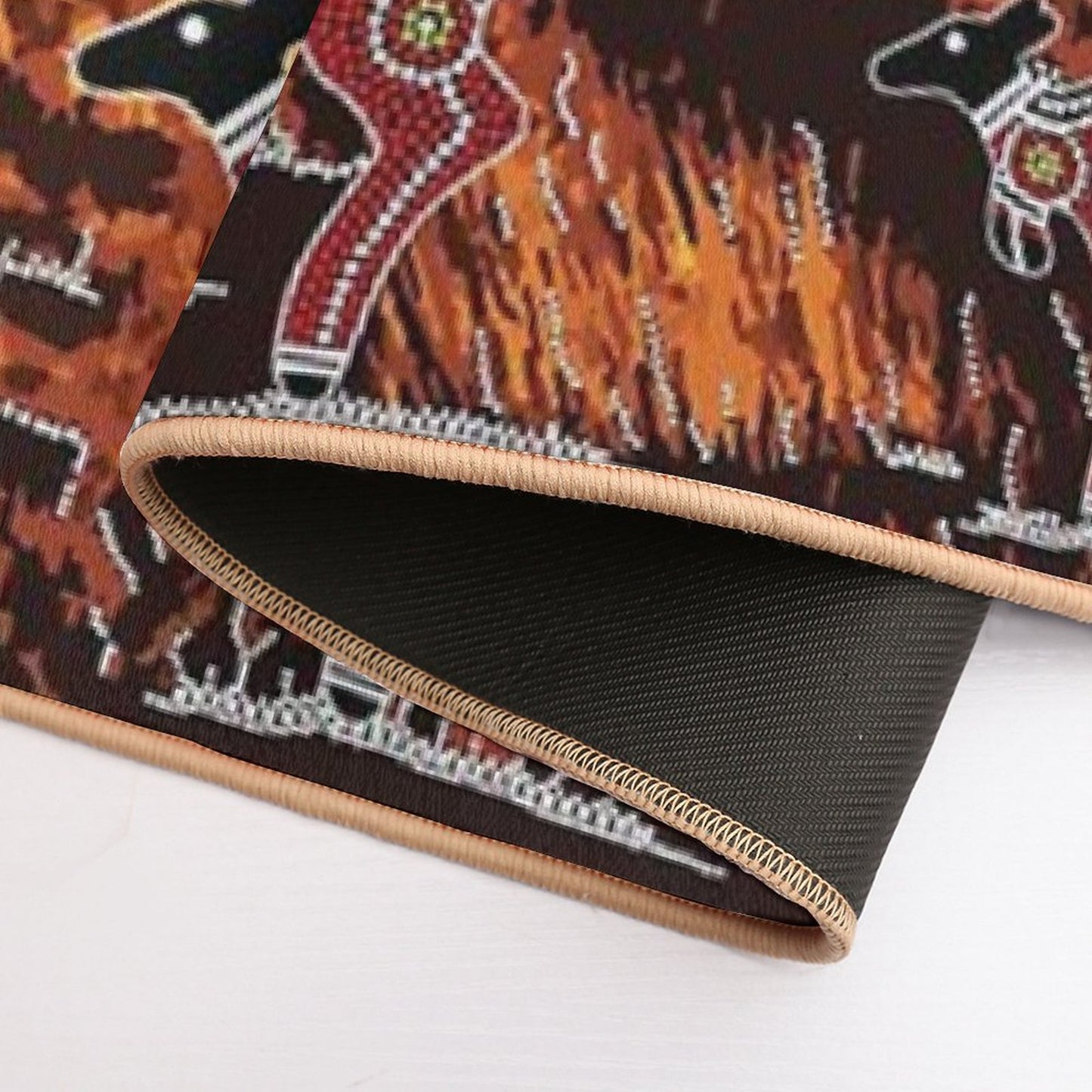 Authentic Aboriginal Art - Uluru Sky  Non-Slip Bath Mat