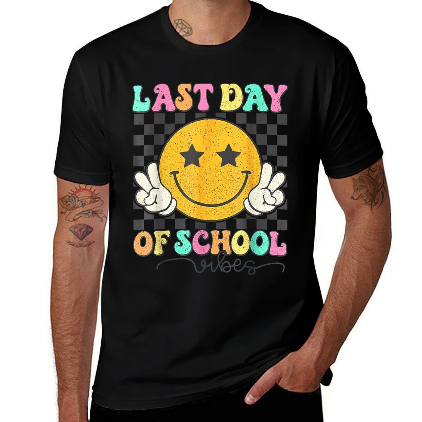 Last Day Of School Vibes Cute End Of School Kids Girls Moisture-wicking T-Shirt