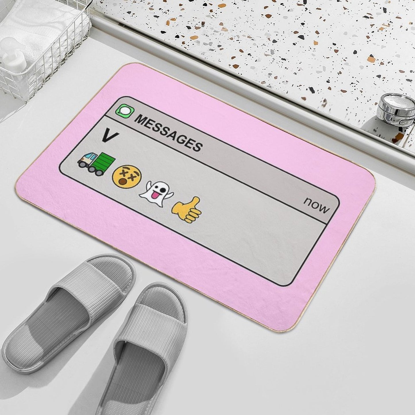 Wanna Hang  Easy Maintenance Bath Mat