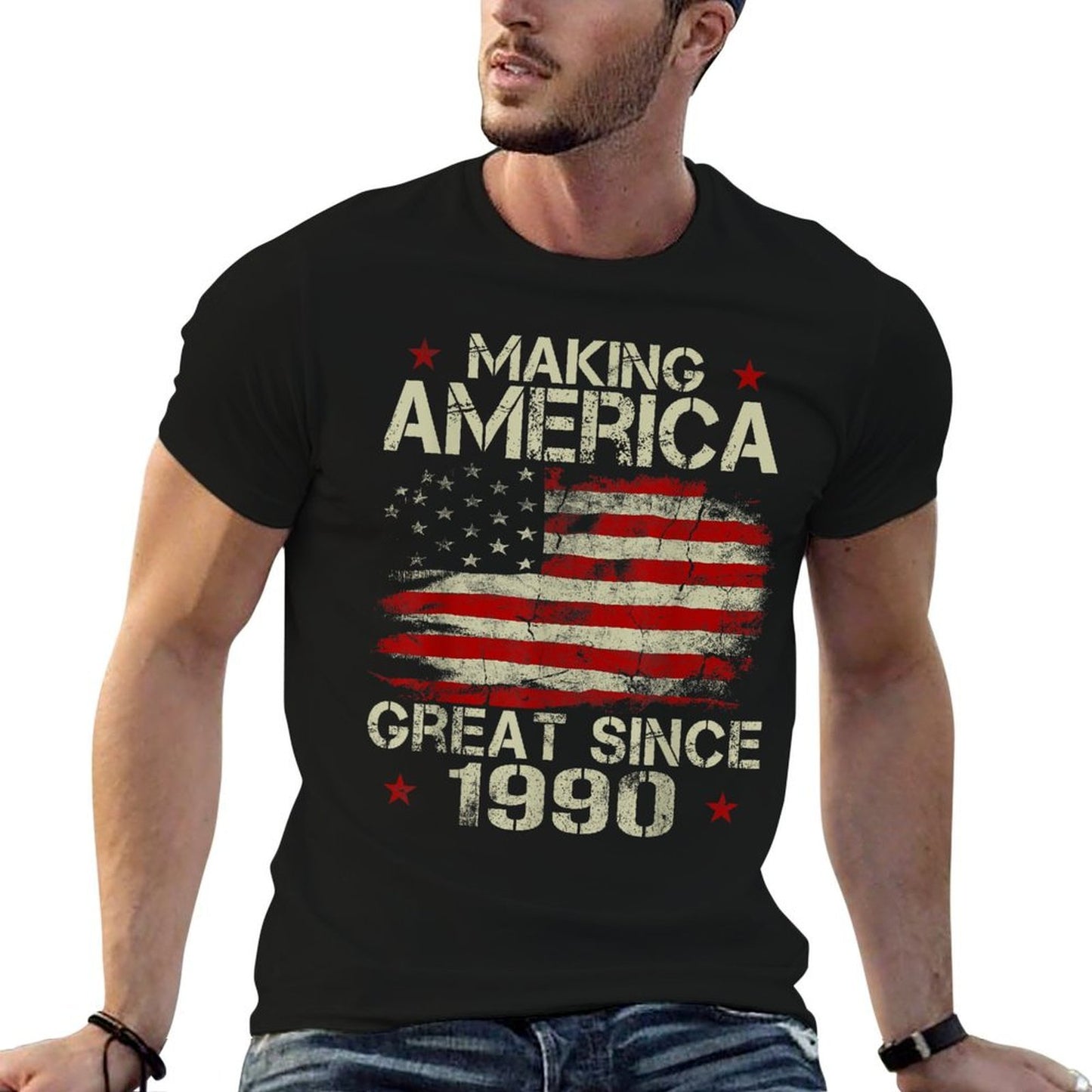 Making America Great Since 1990 Vintage Gifts 30th Birthday  Stretchy T-Shirt
