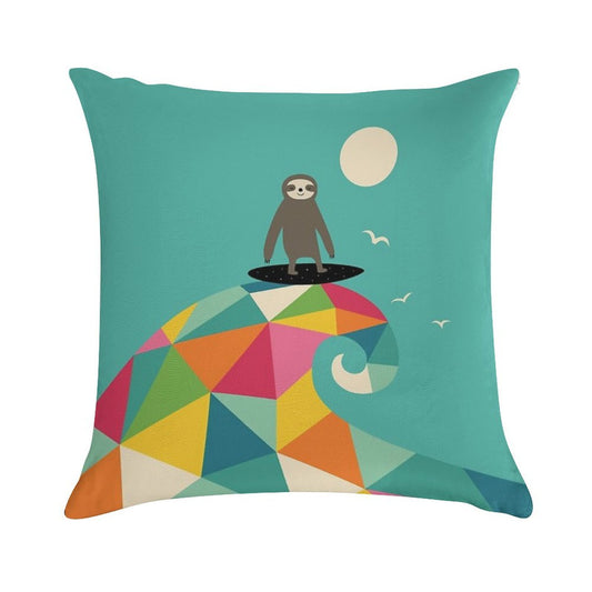 Surfs Up Soft Durable Construction Throw Pillow