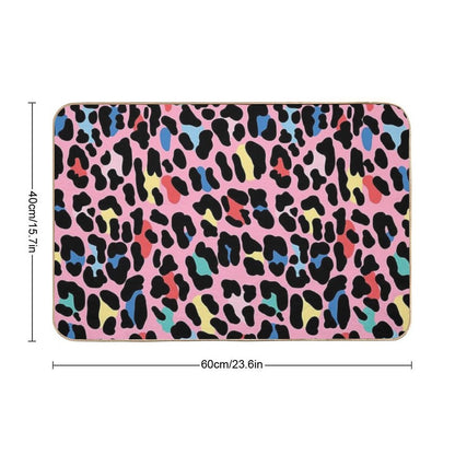 Rainbow Leopard by Elebea  Multi-Purpose Bath Mat