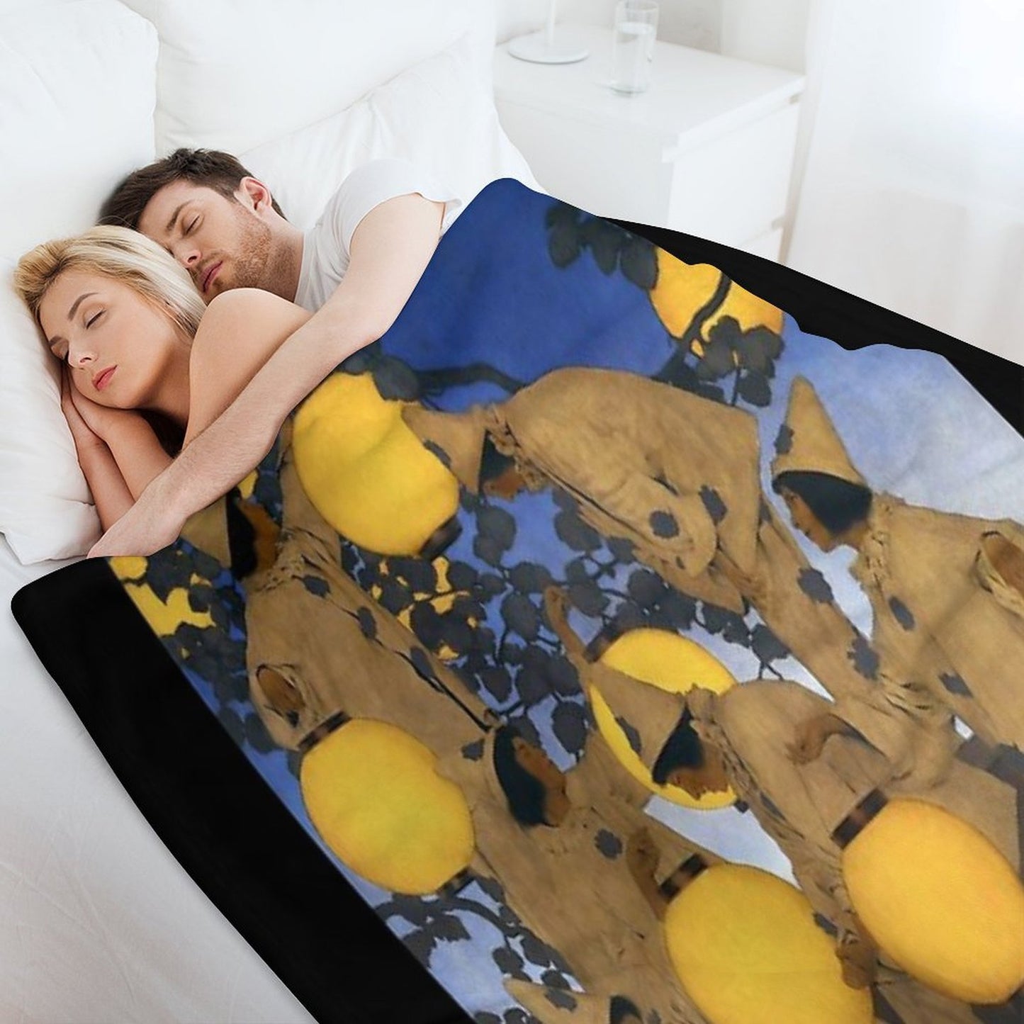 Maxfield Parrish - The Lantern Bearers Compact Throw Blanket