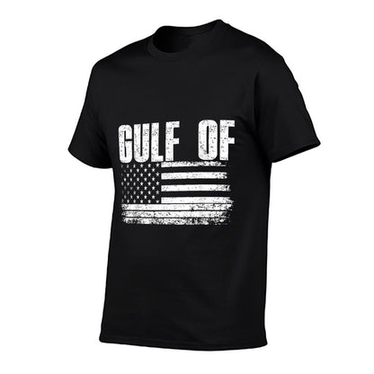 Gulf of United States of America Vintage USA Flag Summer-ready Fabric T-Shirt