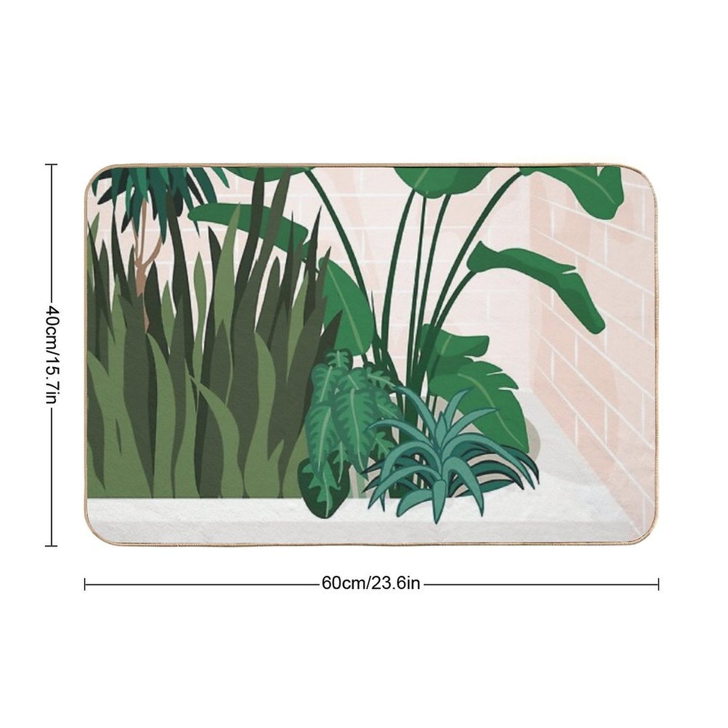 Plants In Bath  Easy Maintenance Bath Mat
