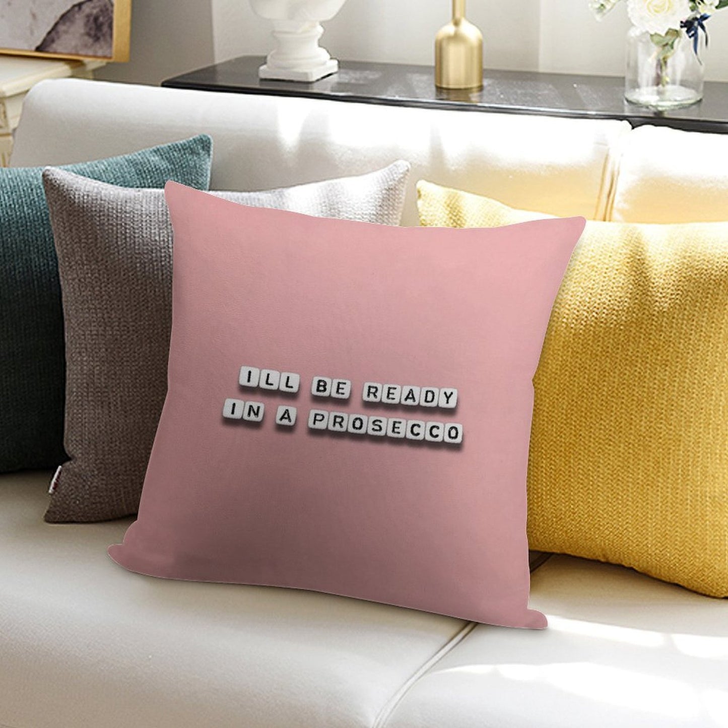 I'll Be Ready Soft Style Accent Throw Pillow